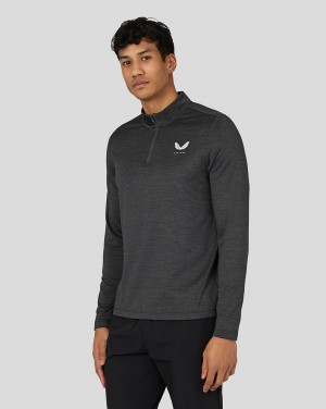 Castore Active Long Sleeve Marl Quarter Zip Gunmetal | FM0752394