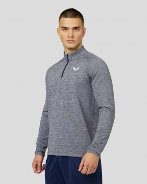 Castore Adapt Long Sleeve Standard Quarter Zip Top Lacivert | LN5980176