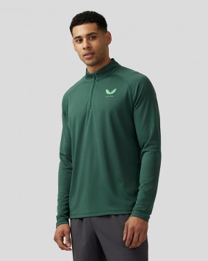Castore Adapt Quarter Zip Top Yeşil | KL4518907