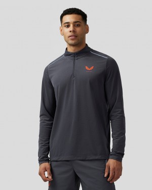 Castore Apex Aeromesh Quarter Zip Mavi | XN7429560