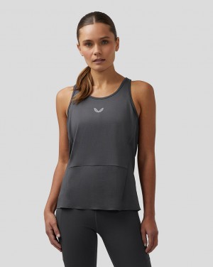 Castore Apex Lightweight Panelled Tank Top Gunmetal | CM3210764