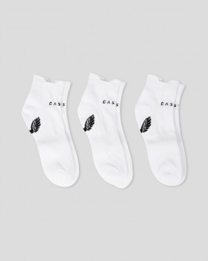Castore Cushioned Ankle Socks 3 Pack Beyaz | WQ5826910