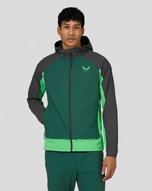 Castore Flex Woven Jacket Pine Grey/Green | SN6083714