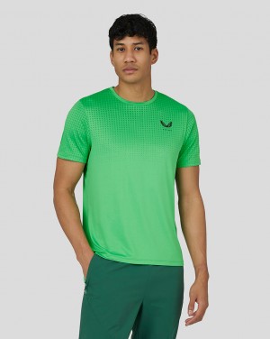 Castore Flow Short Sleeve Knit T-Shirt Lime | DC0795268