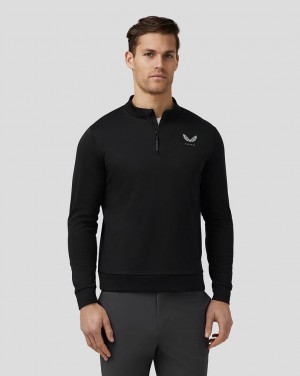 Castore Golf Club Classic Quarter Zip Top Siyah | AW4261059