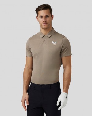 Castore Golf Engineered Knit Polo Clay | MI4719365