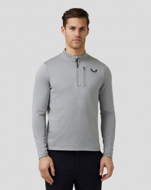 Castore Golf Pinnacle Tech Half Zip Top Steel | UR4156893