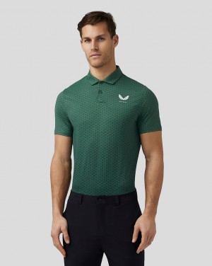 Castore Golf Printed Polo Yeşil | VZ1592043