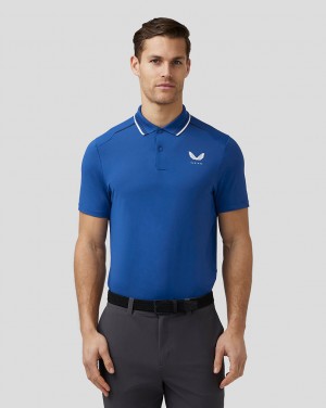 Castore Golf Tech Polo Kraliyet Mavisi Mavi | FC5978120