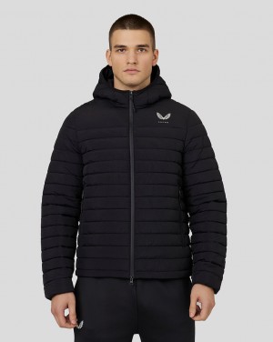 Castore Hooded Puffer Jacket Siyah | DC6425109