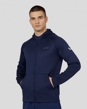 Castore Long Sleeve Aeroscuba Zip-Through Hoodie Lacivert | EU3697245