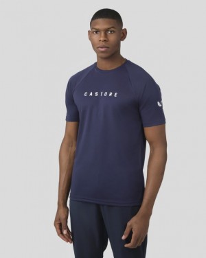 Castore Peacoat Short Sleeve Raglan T-Shirt | GR4528971