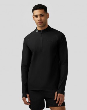 Castore Zone Ventilation Quarter Zip Siyah | HZ2631705